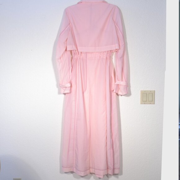 NWT DEREK LAM 10 CROSBY LEXI TRENCH COAT, PINK, SMALL - Picture 6 of 13